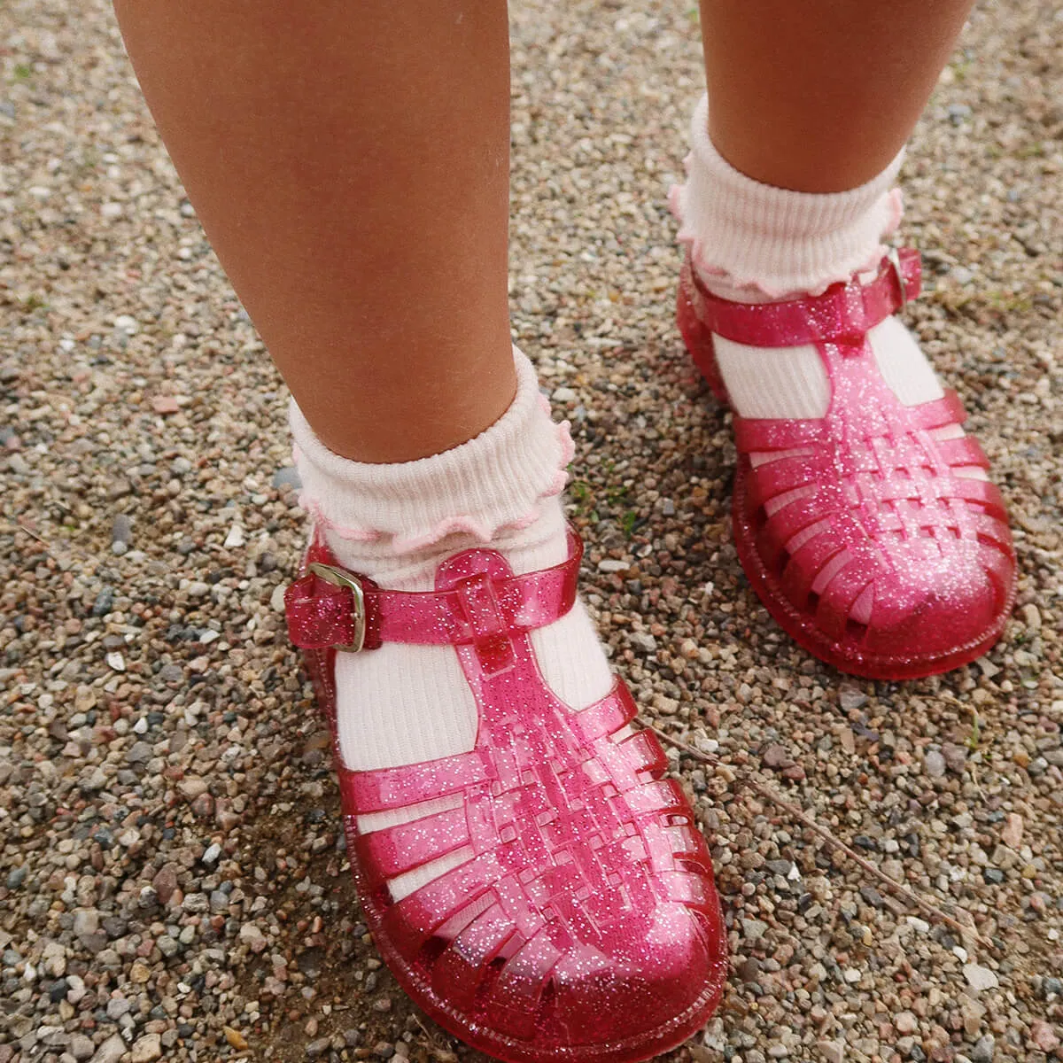 Nea Glitter Sandal in Sangria by Konges Sløjd