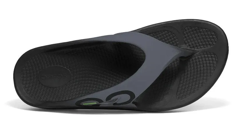 Oofos Mens Ooriginal Sport Sandal Graphite