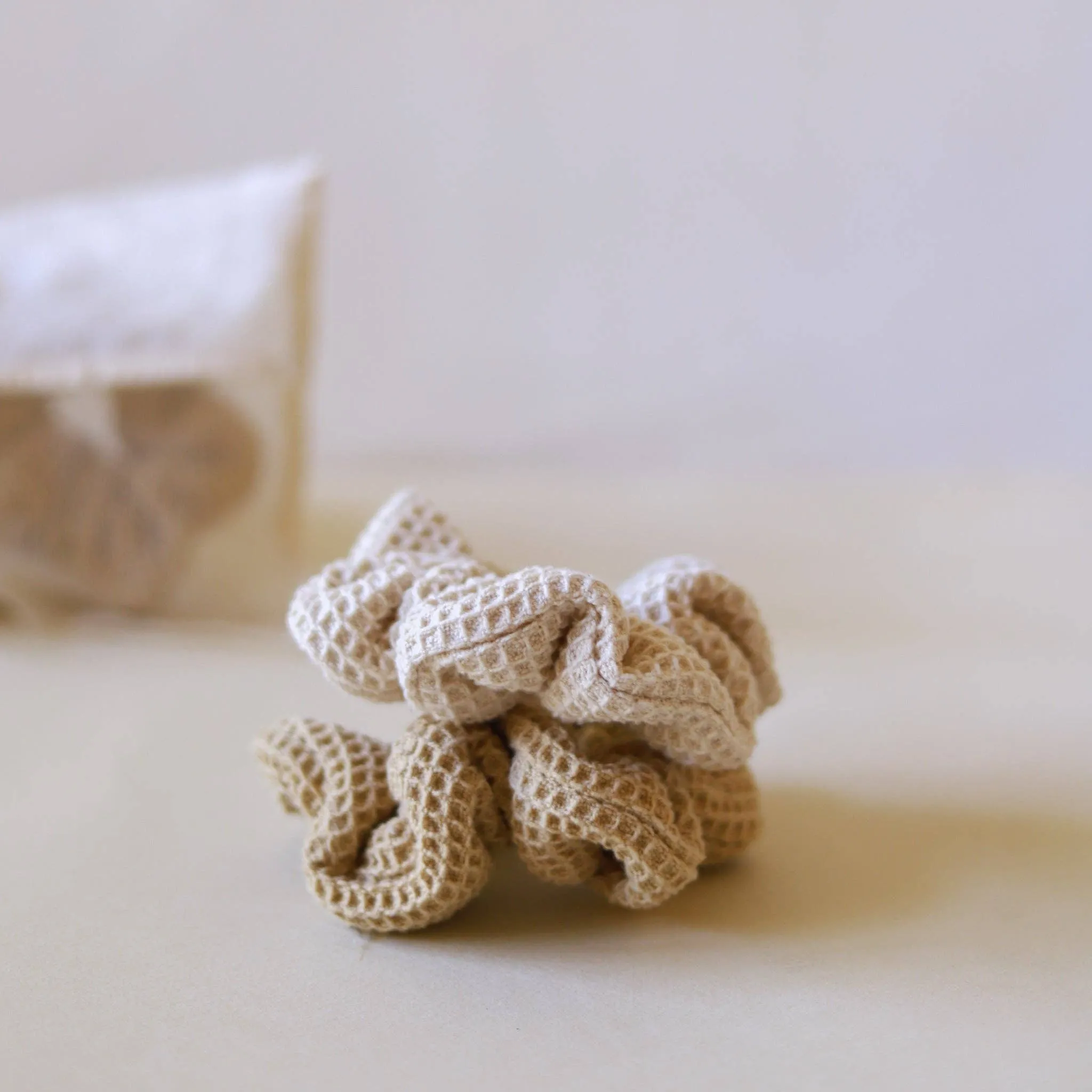 Organic Lifestyle Oat Large Waffle Scrunchie