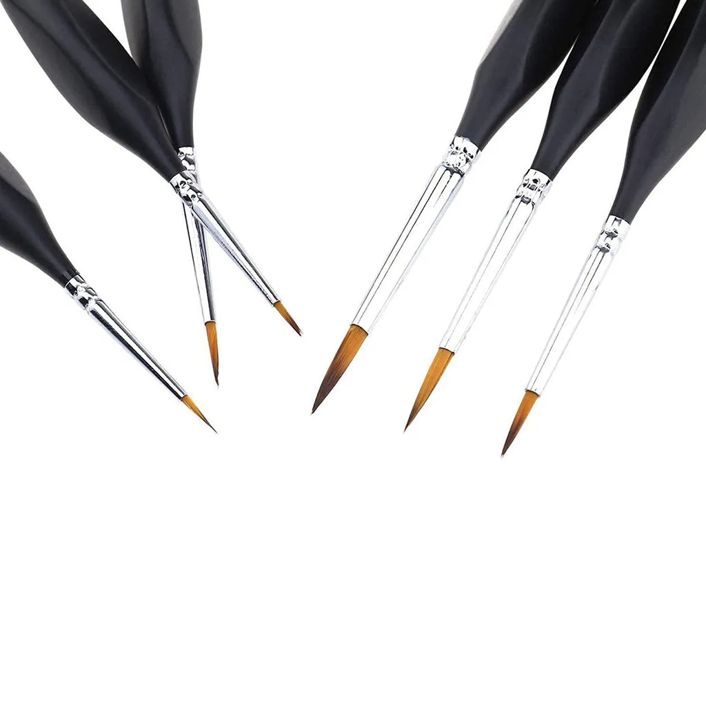 Pixiss Miniature Brushes Fine Tip; 6pc.