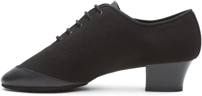 Professional BD Latin Dance Shoes for Men Teaching Ballroom Jazz Rumba Salsa Dancing Oxford Lace-up Black, #457, 6-14