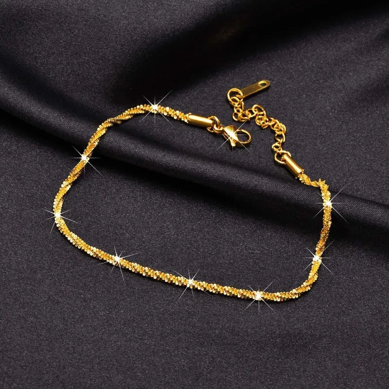Radiant Gold Anklet