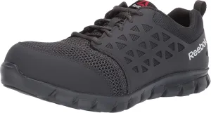 Reebok Men's Rb4038 Sublite Cushion Work Athletic Composite Toe Shoe Grey Safety