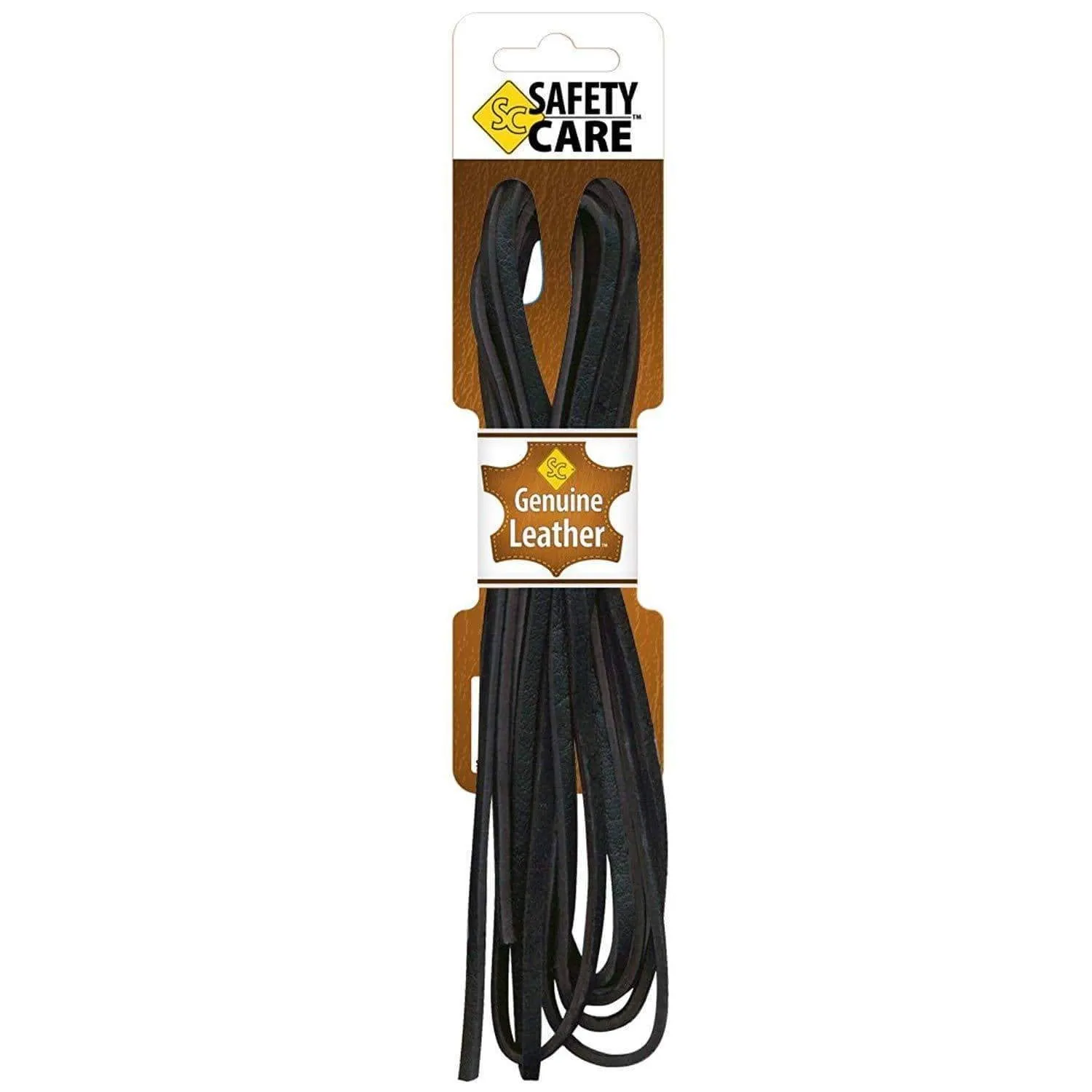 SafetyCare Genuine Leather Boot & Shoe Laces - Easy Sizing Cut to Fit