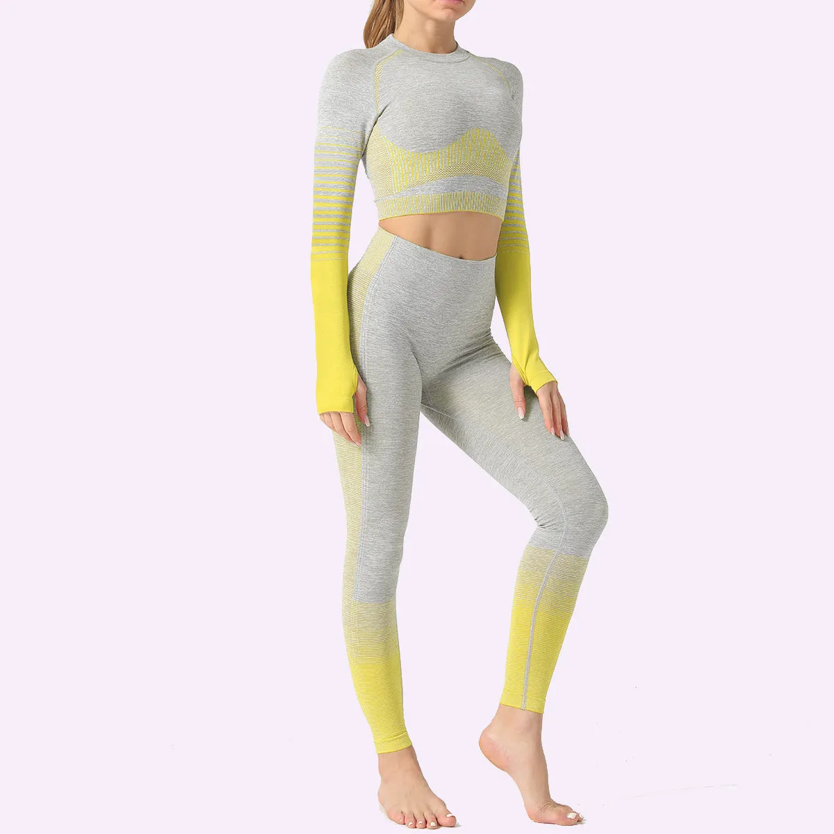 Seamless Ombre Yoga Set