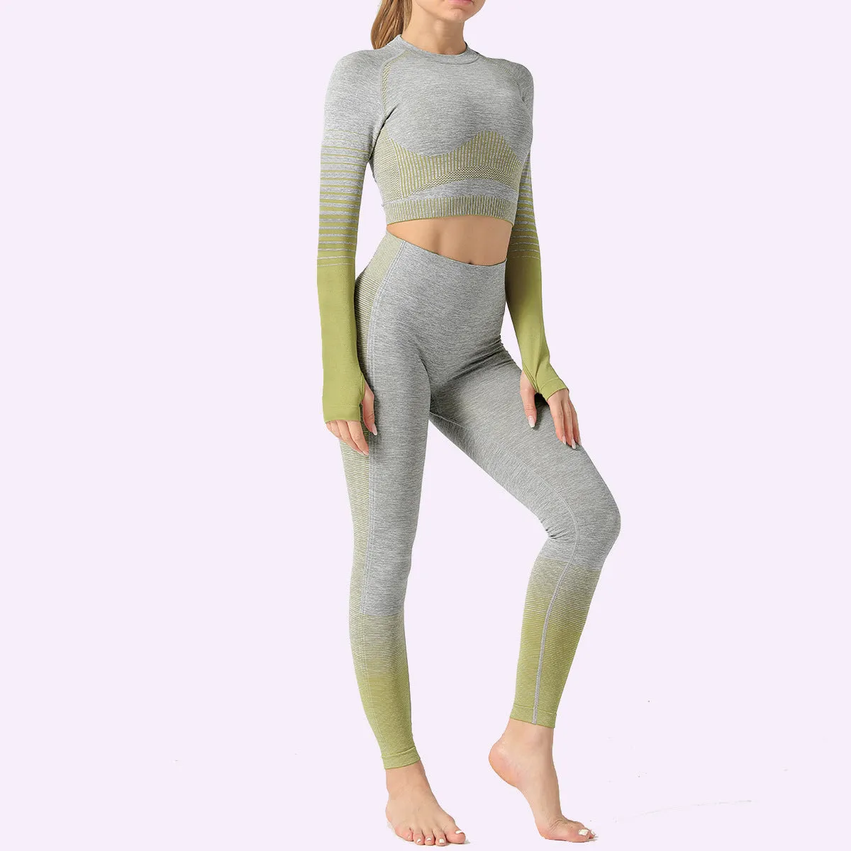 Seamless Ombre Yoga Set