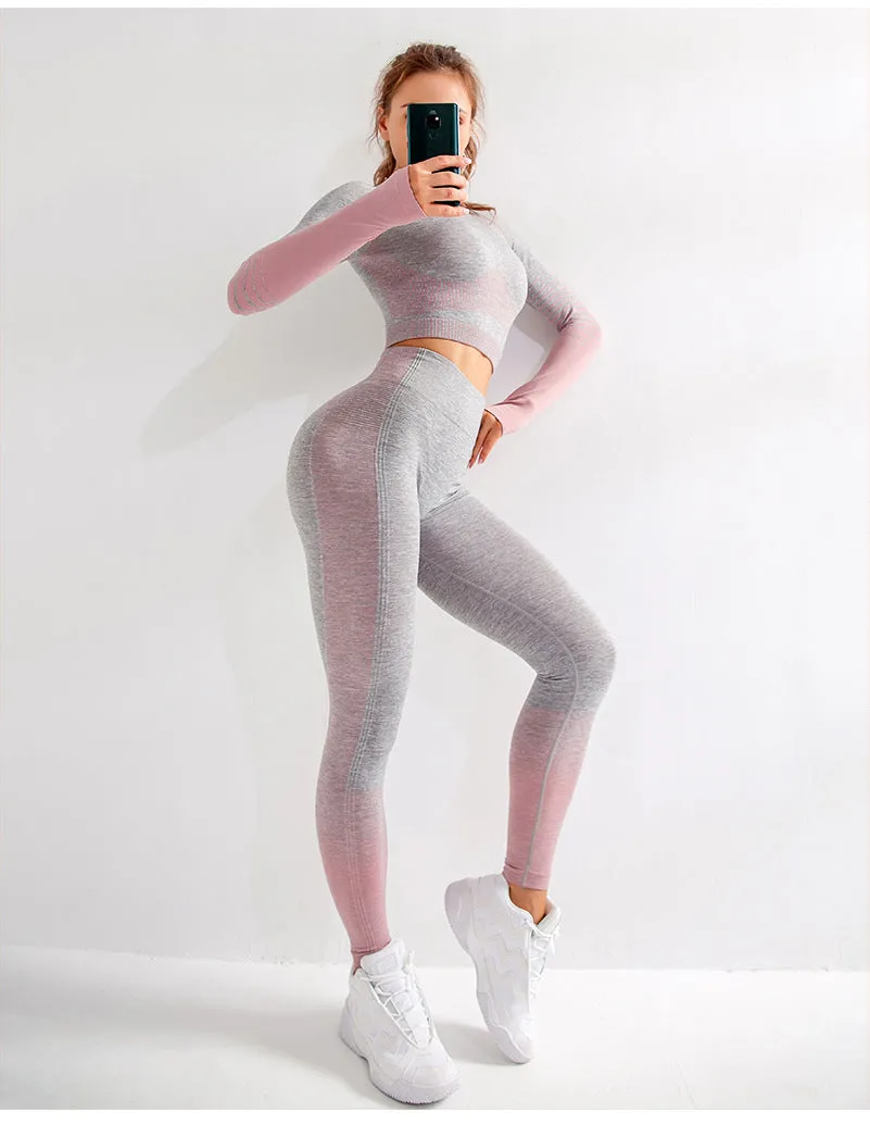 Seamless Ombre Yoga Set