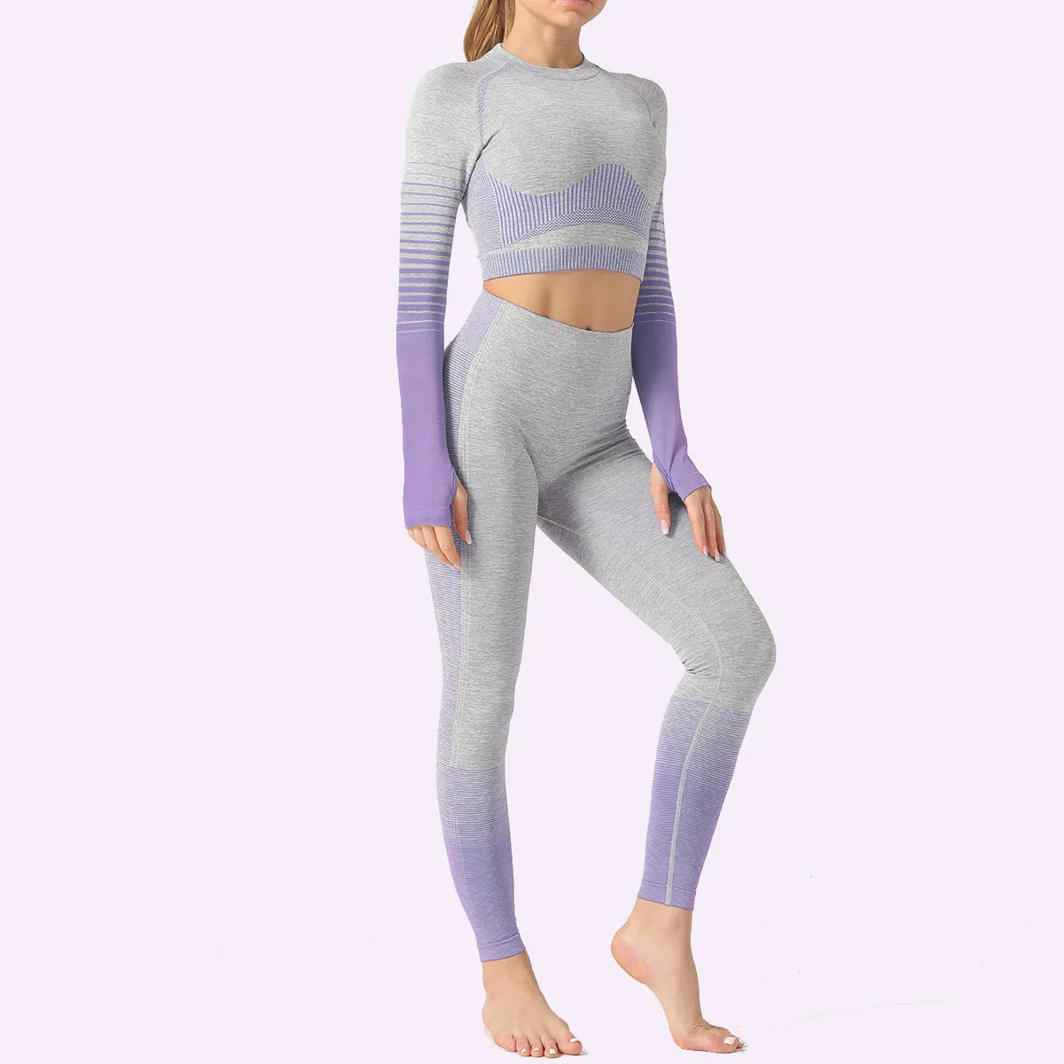 Seamless Ombre Yoga Set
