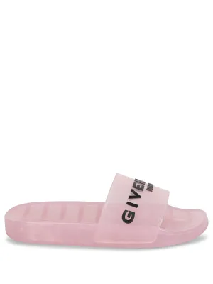 Slides with logo light pink
