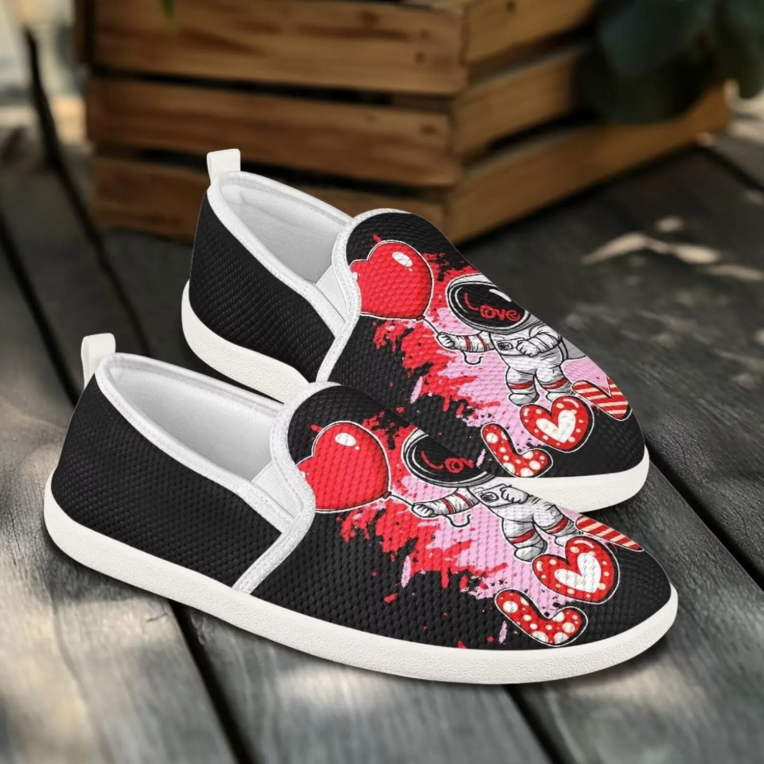 Slip On Shoes for Women Stylish Casual Sneakers Loafers Comfort Zero Drop Flat Walking Sneakers Lightweight Gym Workout Running