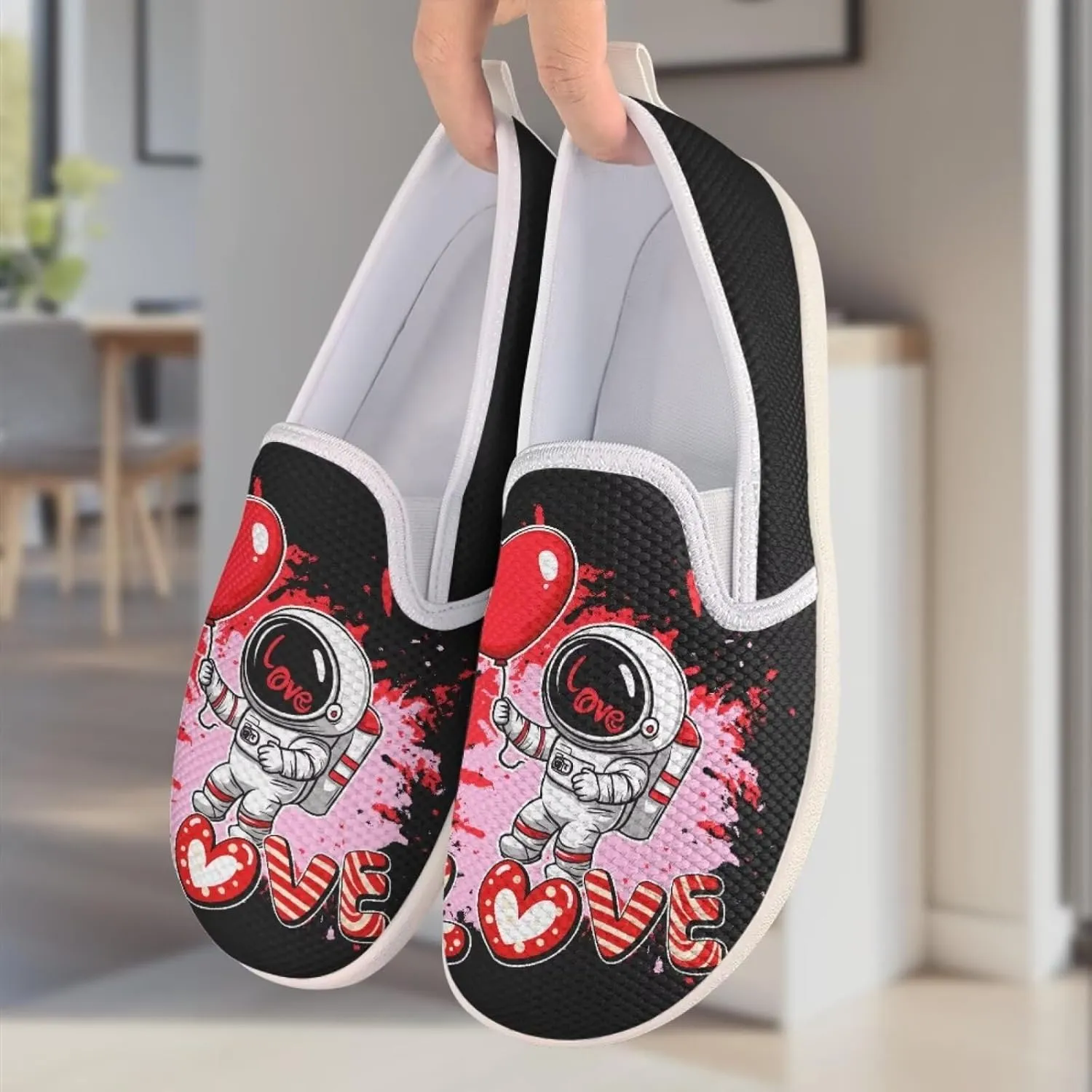 Slip On Shoes for Women Stylish Casual Sneakers Loafers Comfort Zero Drop Flat Walking Sneakers Lightweight Gym Workout Running