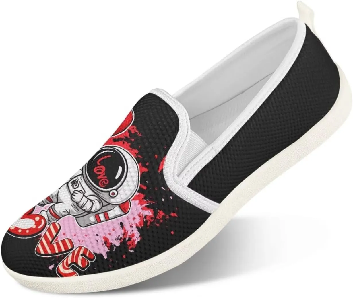 Slip On Shoes for Women Stylish Casual Sneakers Loafers Comfort Zero Drop Flat Walking Sneakers Lightweight Gym Workout Running