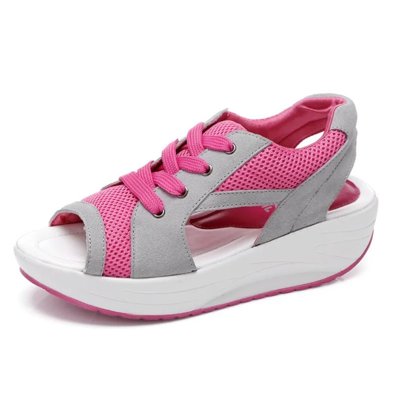 Sportieve casual schoenen voor vrouwen met dikke zool