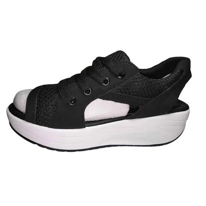 Sportieve casual schoenen voor vrouwen met dikke zool