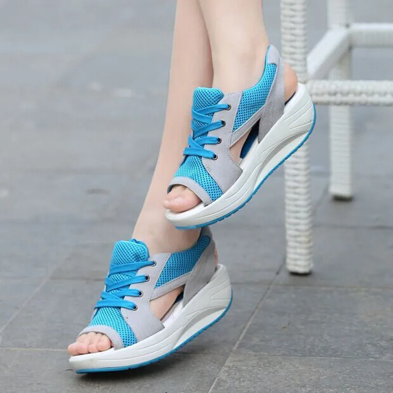 Sportieve casual schoenen voor vrouwen met dikke zool