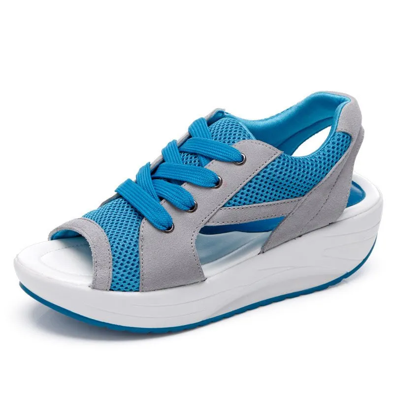 Sportieve casual schoenen voor vrouwen met dikke zool