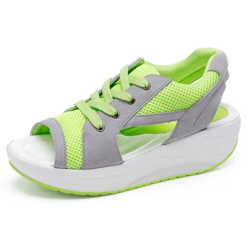 Sportieve casual schoenen voor vrouwen met dikke zool
