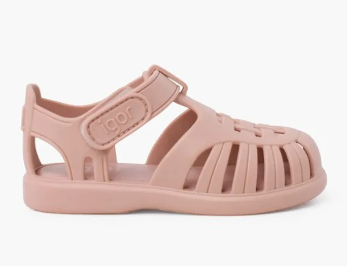 Tobby Solid Sandals with adhesive strip