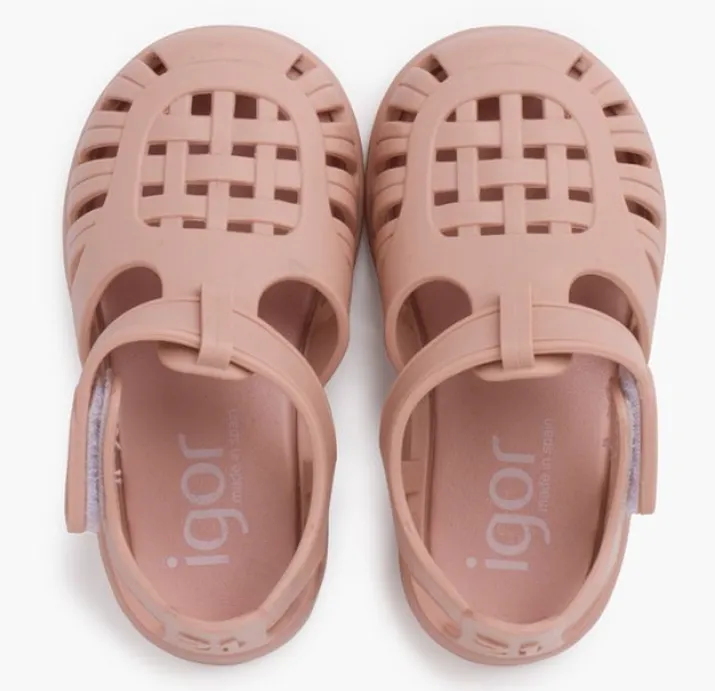 Tobby Solid Sandals with adhesive strip
