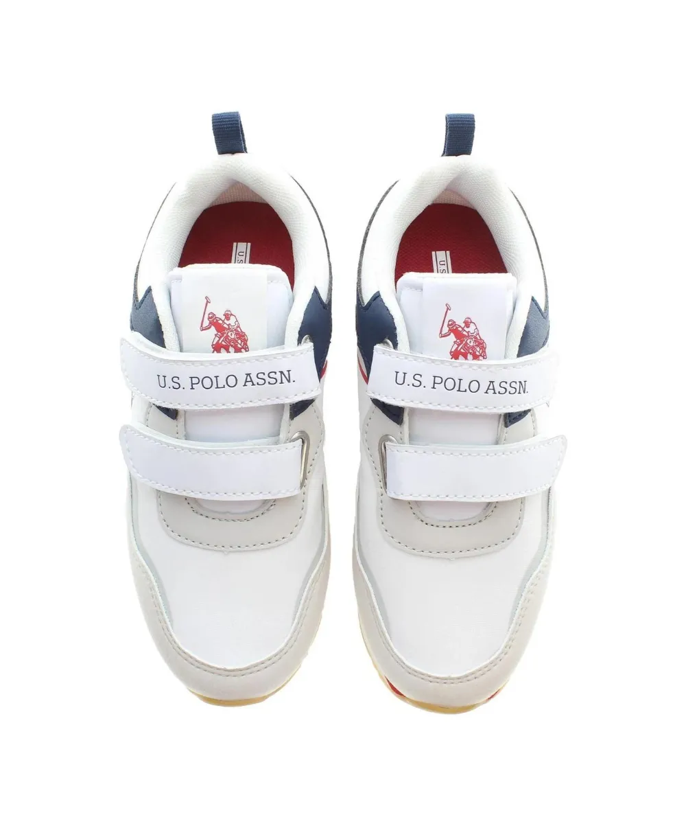 US POLO KIDS TRAINERS WITH VELCRO CLOSURE