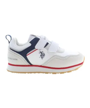US POLO KIDS TRAINERS WITH VELCRO CLOSURE