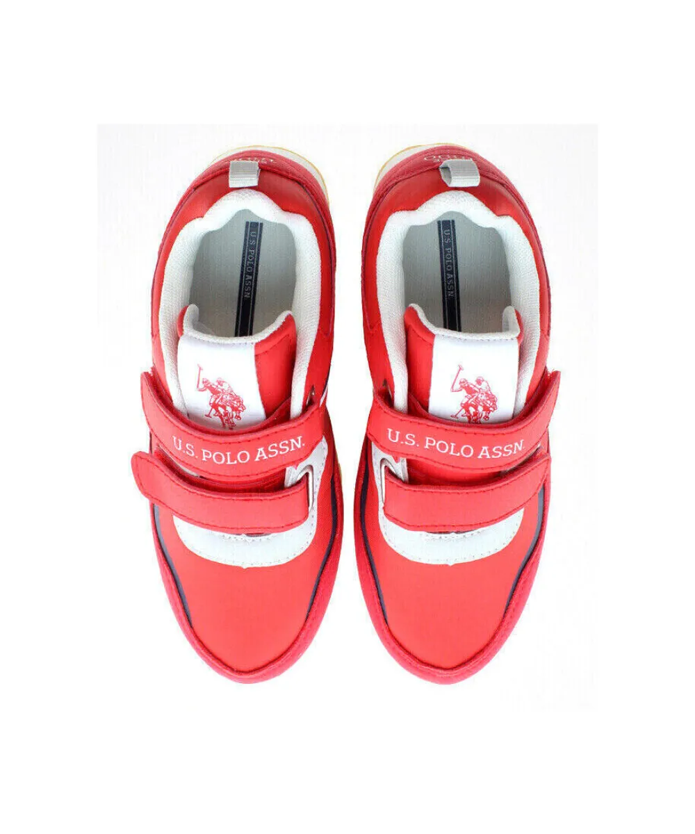US POLO KIDS TRAINERS WITH VELCRO CLOSURE