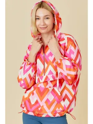Vintage Chevron Windbreaker