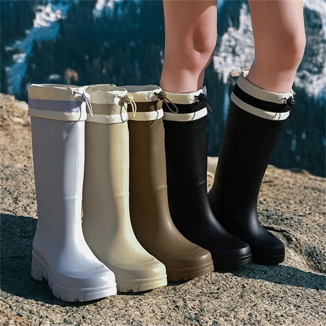 Women Men Couple Warm Rain Boots Detachable Cotton Water Shoes Universal Style Rain Boots