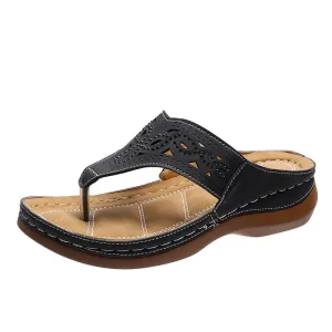Women's Fashion Wedge Flip-Flops Arch Support Sandals