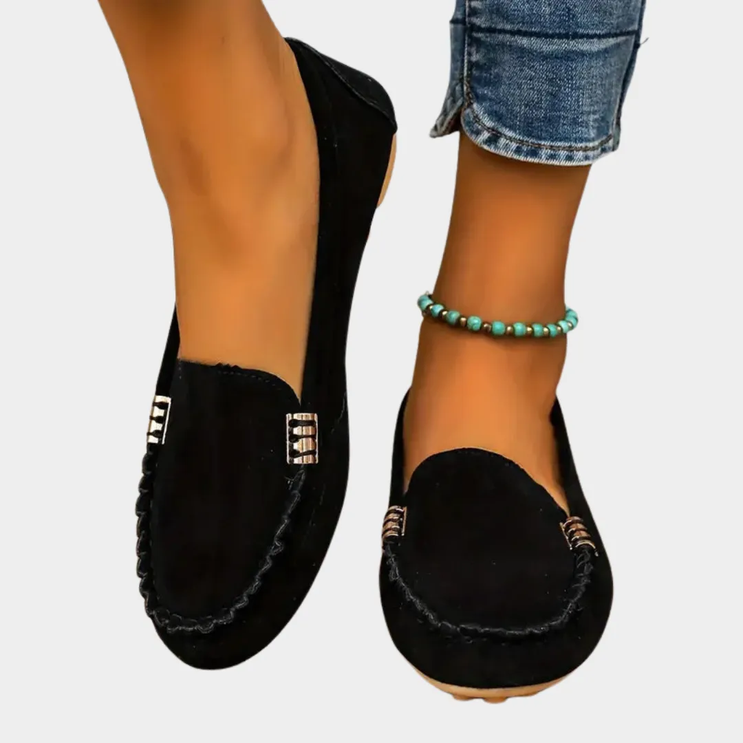 Women's Flat Loafers  Soft Round-Toe  Non-Slip  Casual Comfort  Multiple Colours