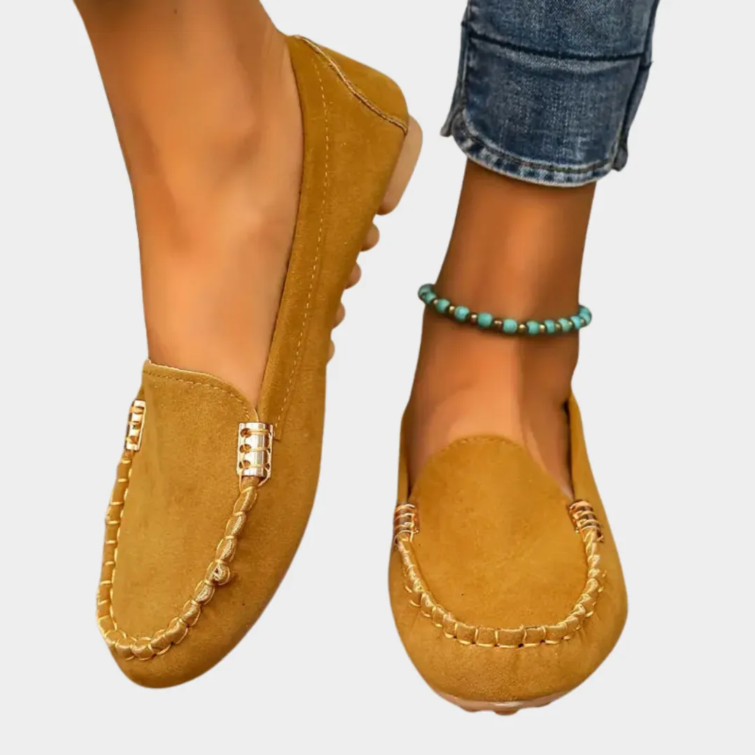 Women's Flat Loafers  Soft Round-Toe  Non-Slip  Casual Comfort  Multiple Colours