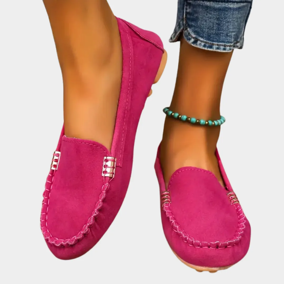 Women's Flat Loafers  Soft Round-Toe  Non-Slip  Casual Comfort  Multiple Colours