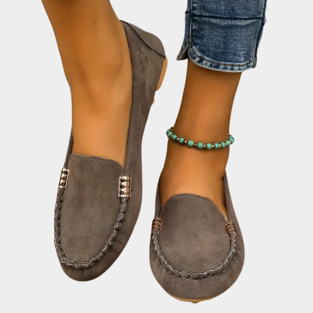 Women's Flat Loafers  Soft Round-Toe  Non-Slip  Casual Comfort  Multiple Colours