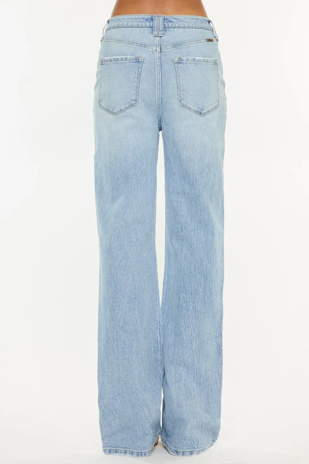 Women's Kancan Distressed High Waist Straight Jeans