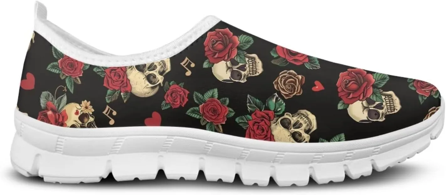 Womens Loafers Stylish Slip On Low Tops Fitness Non Slip Gym Sneakers Comfort Casual Lightweight Walking Shoes for Workout Dressy
