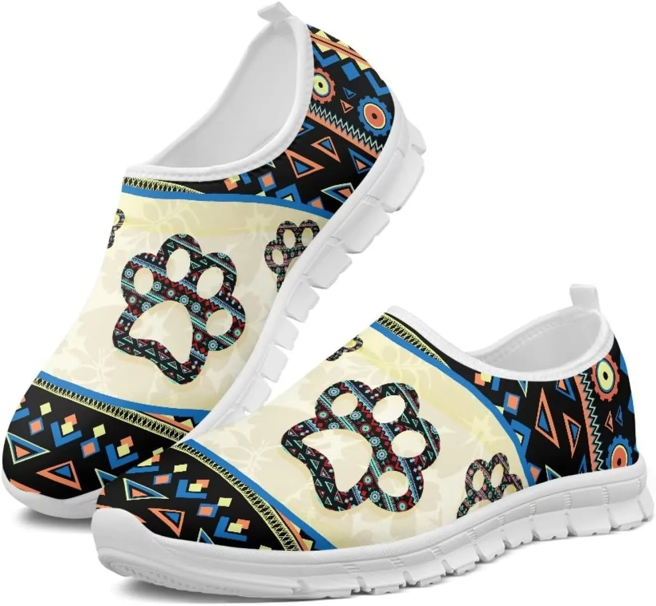 Womens Outdoor Cycling Canvas Shoes Low Top Fashion Sneakers Slip on Walking ShoeWhite Sole