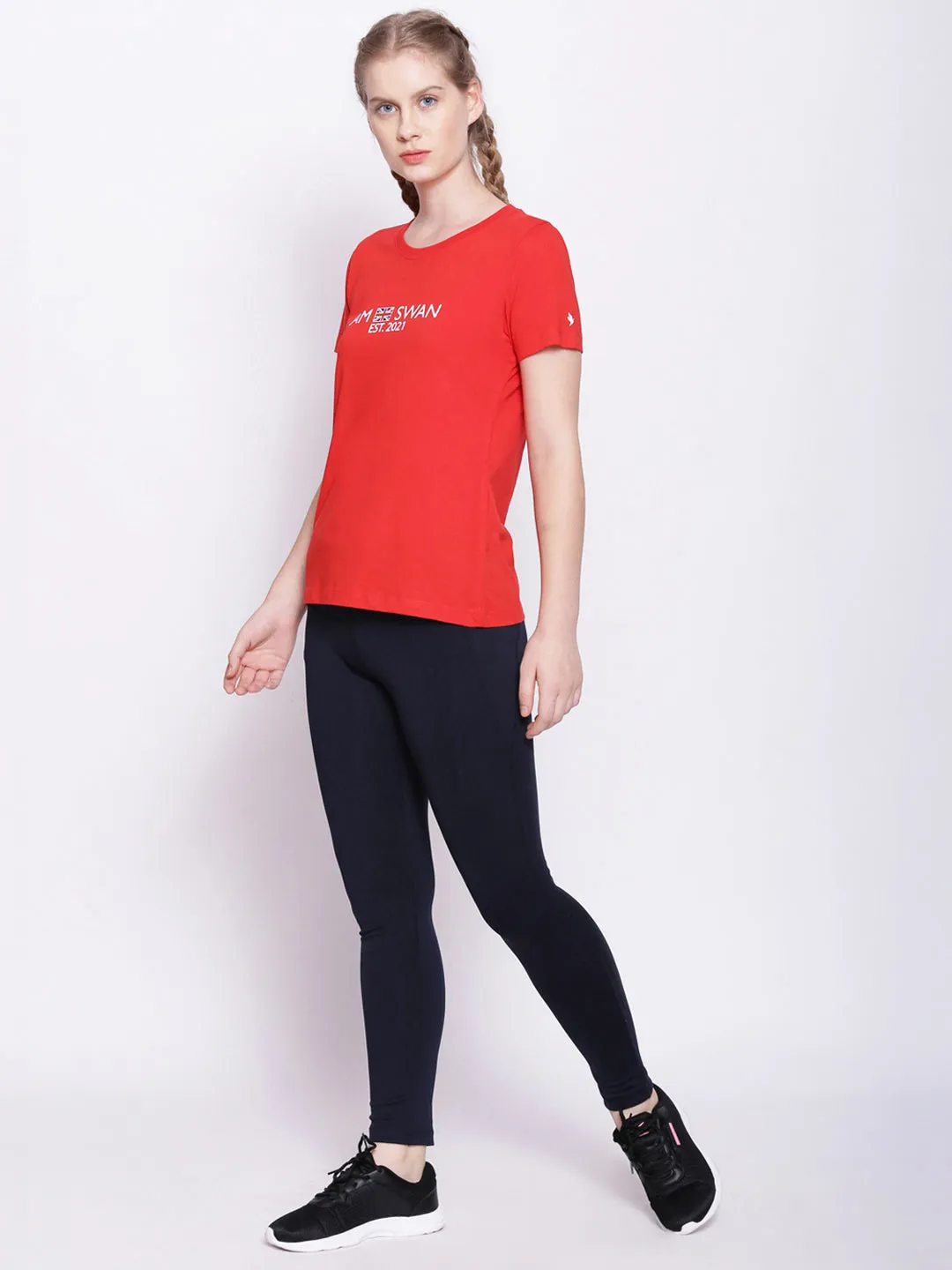 Womens Premium Cotton Printed Half Sleeve T-Shirts