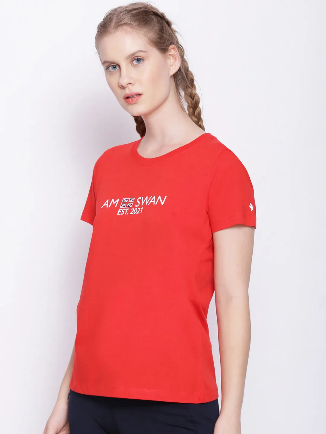 Womens Premium Cotton Printed Half Sleeve T-Shirts
