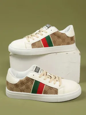 Women'S Vintage Color Block Weave Strap Flat Sneakers, Spring and Fall New, Fashionable and Versatile Casual Sports Footwear